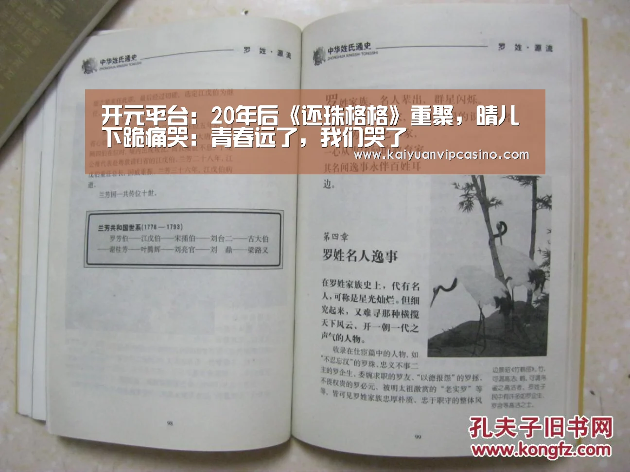 开元平台:20年后《还珠格格》重聚,晴儿下跪痛哭:青春远了,我们哭了(图1) 开元体育